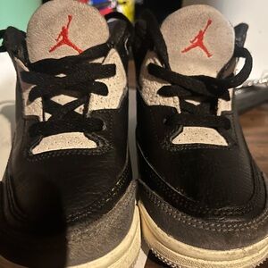 Toddler BABY NIKE Jordan 3 RETRO (TD) Black Red Blue  9c Rare Air